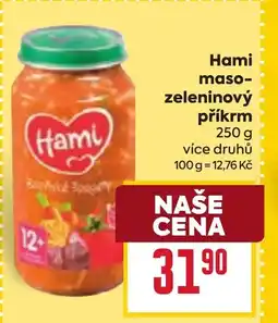 Billa Hami maso- zeleninový příkrm nabídka
