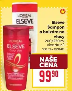 Billa Elseve Šampon a balzám na vlasy nabídka