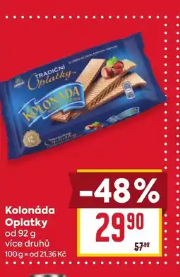 Billa Kolonáda Oplatky nabídka