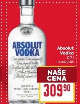 Billa Absolut Vodka nabídka