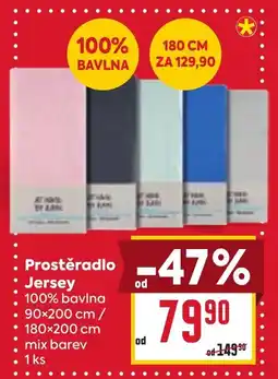Billa Prostěradlo Jersey nabídka