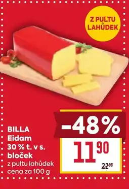 Billa BILLA Eidam 30% t.v.s bloček nabídka