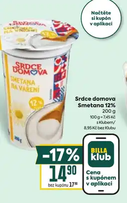 Billa Srdce domova Smetana 12% nabídka