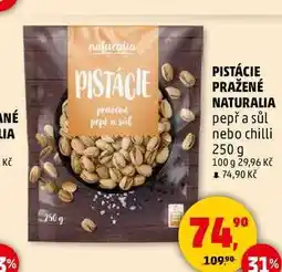 Penny Market PISTÁCIE PRAŽENÉ NATURALIA pepř a sůl nabídka