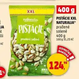 Penny Market PISTÁCIE XXL NATURALIA pražené solené nabídka