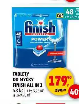 Penny Market TABLETY DO MYČKY FINISH ALL IN 1, 48 ks nabídka