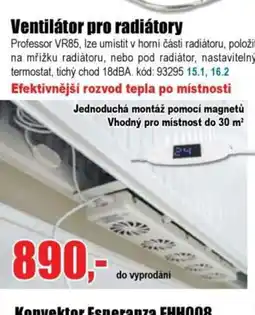 EVA Ventilátor pro radiátory nabídka