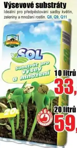 EVA Výsevové substráty nabídka