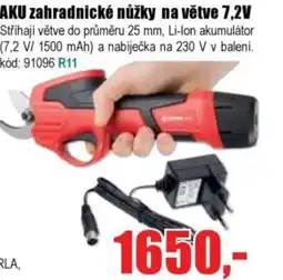 EVA AKU zahradnické nůžky na větve 7,2V nabídka