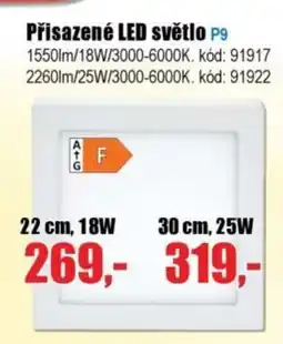 EVA Přisazené LED světlo nabídka