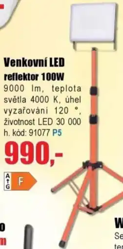 EVA Venkovní LED reflektor 100W nabídka