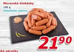 ESO MARKET Moravské klobásky Kostelecké uzeniny nabídka