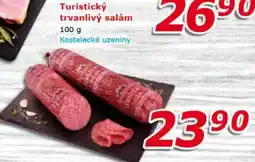 ESO MARKET Turistický trvanlivý salám Kostelecké uzeniny nabídka
