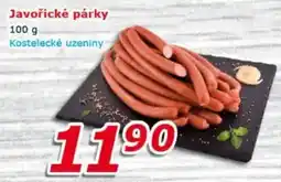 ESO MARKET Javořické párky Kostelecké uzeniny nabídka