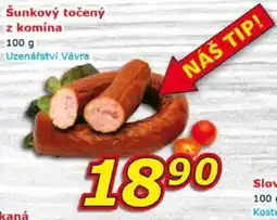 ESO MARKET Šunkový točený z komína Uzenářství Vávra nabídka