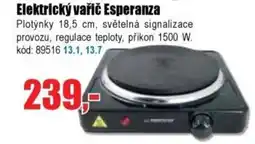 EVA Elektrický vařič Esperanza nabídka