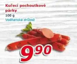 ESO MARKET Kuřecí pochoutkové párky Vodňanská drůbež nabídka