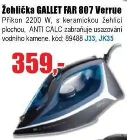 EVA Žehlička GALLET FAR 807 Verrue nabídka