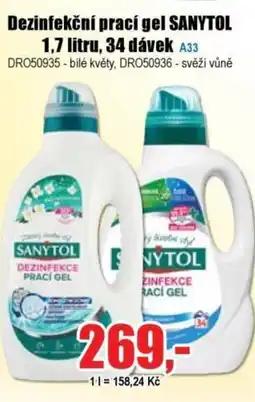 EVA SANYTOL Dezinfekční prací gel nabídka