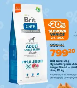 Pet Center Brit Care Dog Hypoallergenic Adult Large Breed - lamb and rice nabídka