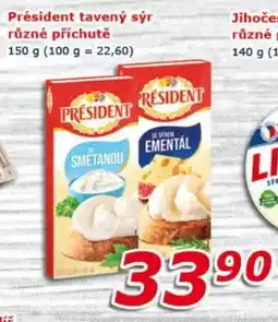 ESO MARKET Président tavený sýr různé příchutě nabídka