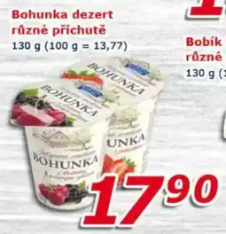 ESO MARKET Bohunka dezert různé příchutě nabídka