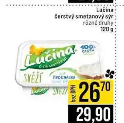 Jip Lučina čerstvý smetanový sýr různé druhy nabídka