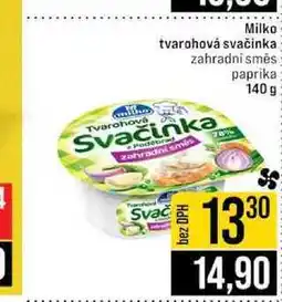 Jip Milko tvarohová svačinka zahradní směs paprika nabídka