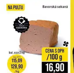 Jip Bavorská sekaná bal. cca 2 kg 100g nabídka