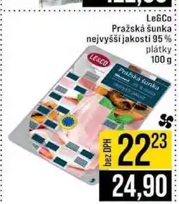 Jip Le&Co Pražská šunka nejvyšší jakosti 95% plátky nabídka