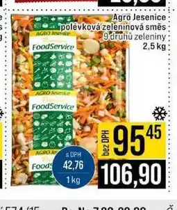 Jip Agro Jesenice polévková zeleninová směs 9druhů zeleniny nabídka