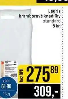 Jip Lagris bramborové knedlíky standard nabídka