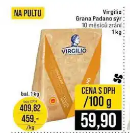 Jip Virgilio Grana Padano sýr 10 měsíců zrání nabídka