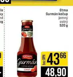 Jip Otma Gurmán kečup jemný ostrý nabídka