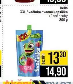 Jip Hello XXL Svačinka ovocná kapsička různé druhy nabídka
