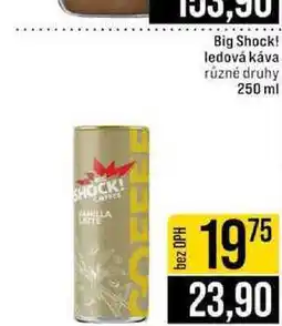 Jip Big Shock! ledová káva různé druhy nabídka