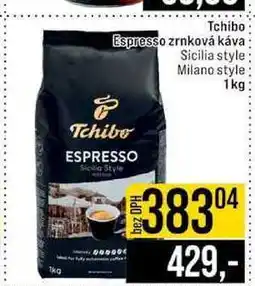 Jip Tchibo Espresso zrnková káva Sicilia style Milano style nabídka