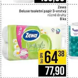 Jip Deluxe toaletní papír 3-vrstvý Zewa různé druhy 8 ks nabídka