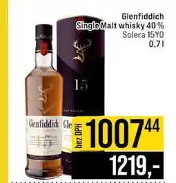 Jip Glenfiddich Single Malt whisky 40% Solera 15YO nabídka