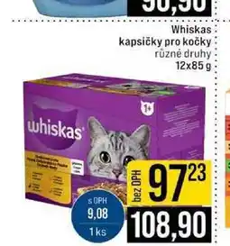 Jip Whiskas kapsičky pro kočky různé druhy nabídka