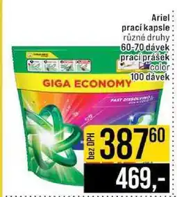 Jip Ariel prací kapsle různé druhy 60-70 dávek nabídka