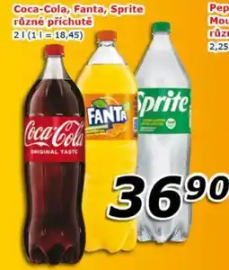 ESO MARKET Coca-Cola, Fanta, Sprite různé příchutě nabídka