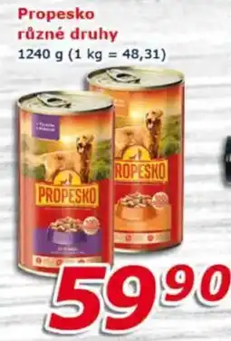 ESO MARKET Propesko různé druhy nabídka