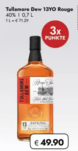 TRAVEL FREE Tullamore Dew 13YO Rouge 40% nabídka