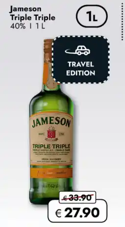 TRAVEL FREE Jameson Triple Triple 40% nabídka