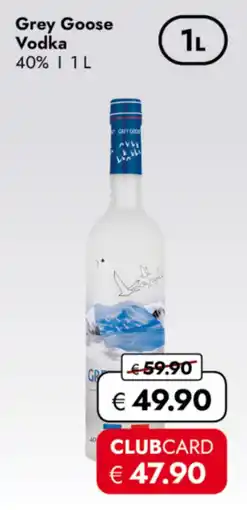 TRAVEL FREE Grey Goose Vodka nabídka