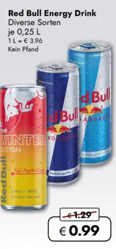 TRAVEL FREE Red Bull Energy Drink nabídka