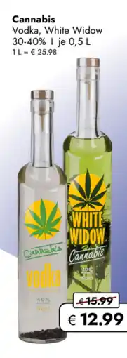 TRAVEL FREE Cannabis Vodka, White Widow 30-40% nabídka