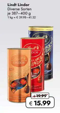 TRAVEL FREE Lindt Lindor nabídka