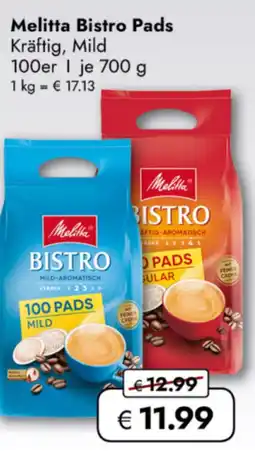 TRAVEL FREE Melitta Bistro Pads Kräftig, Mild nabídka